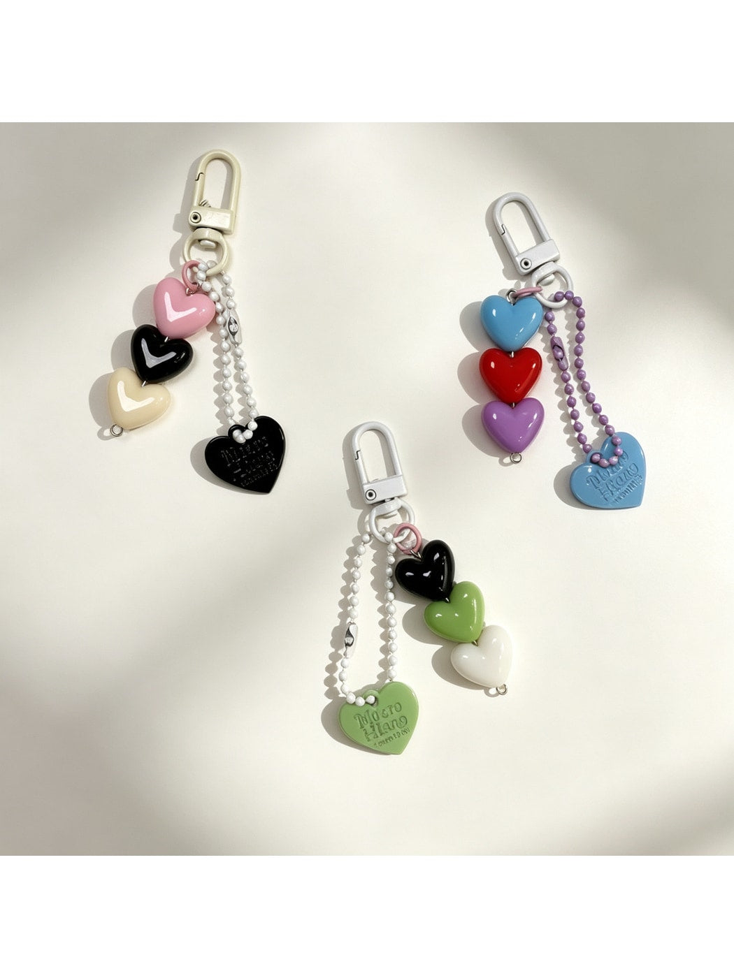 Keypus - Modern Minimalist Heart Bag Charm Keychain