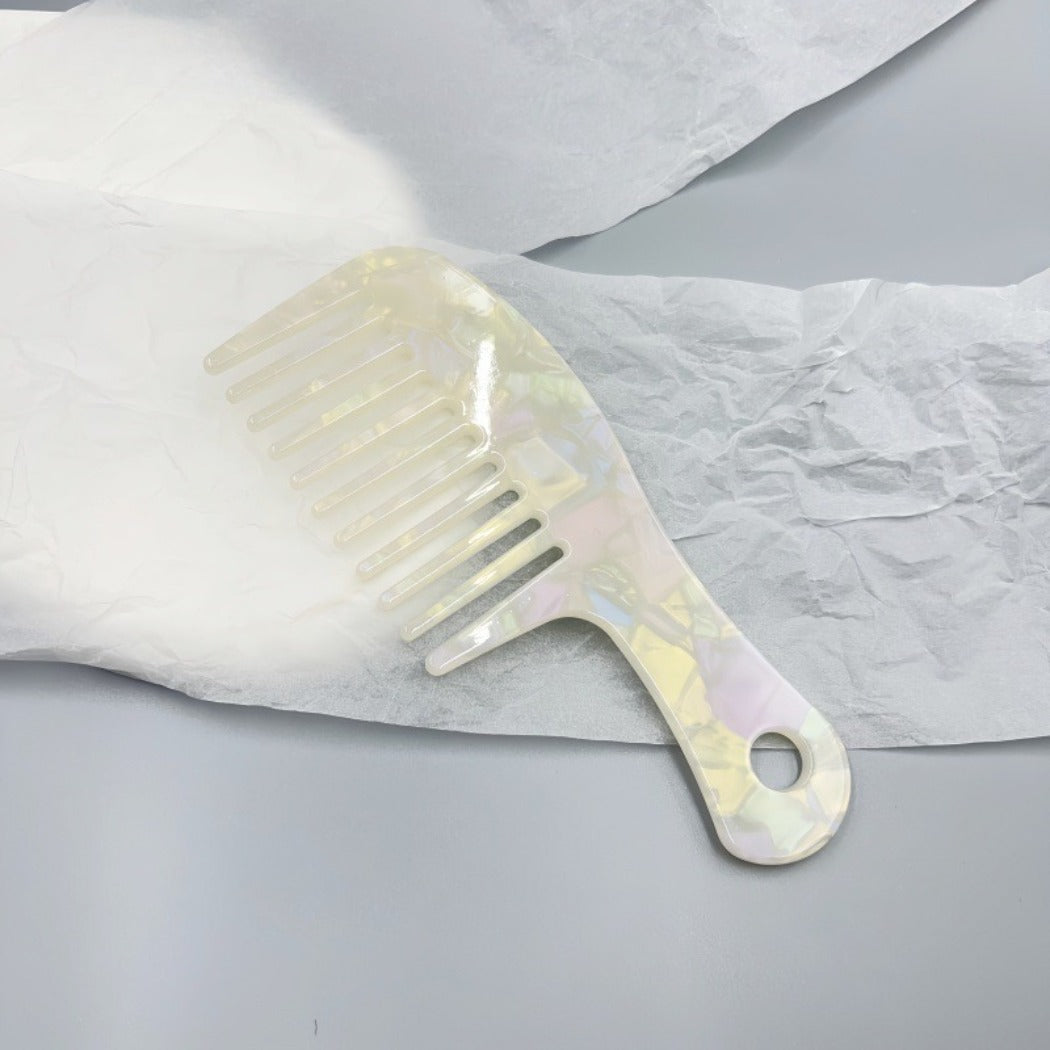 Camerow - Wide-Handle Mixed-Pattern Styling Comb