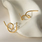 Earedge - Wrapped Organic Line Earrings