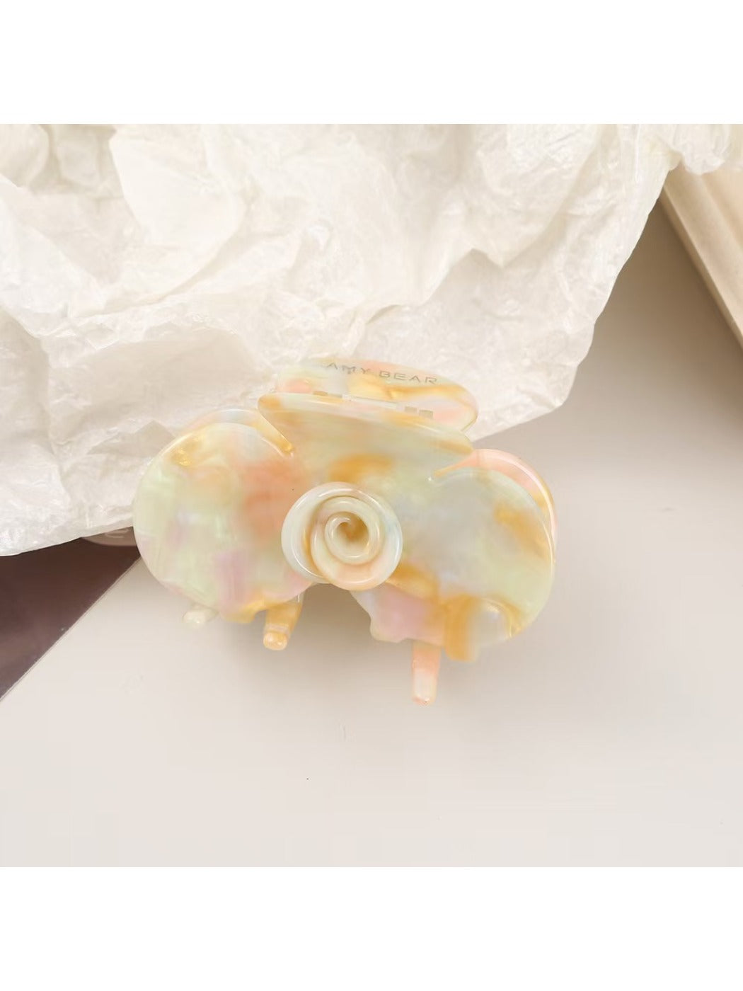 Beau - Elegant Acetate Flower Pattern Hair Clip