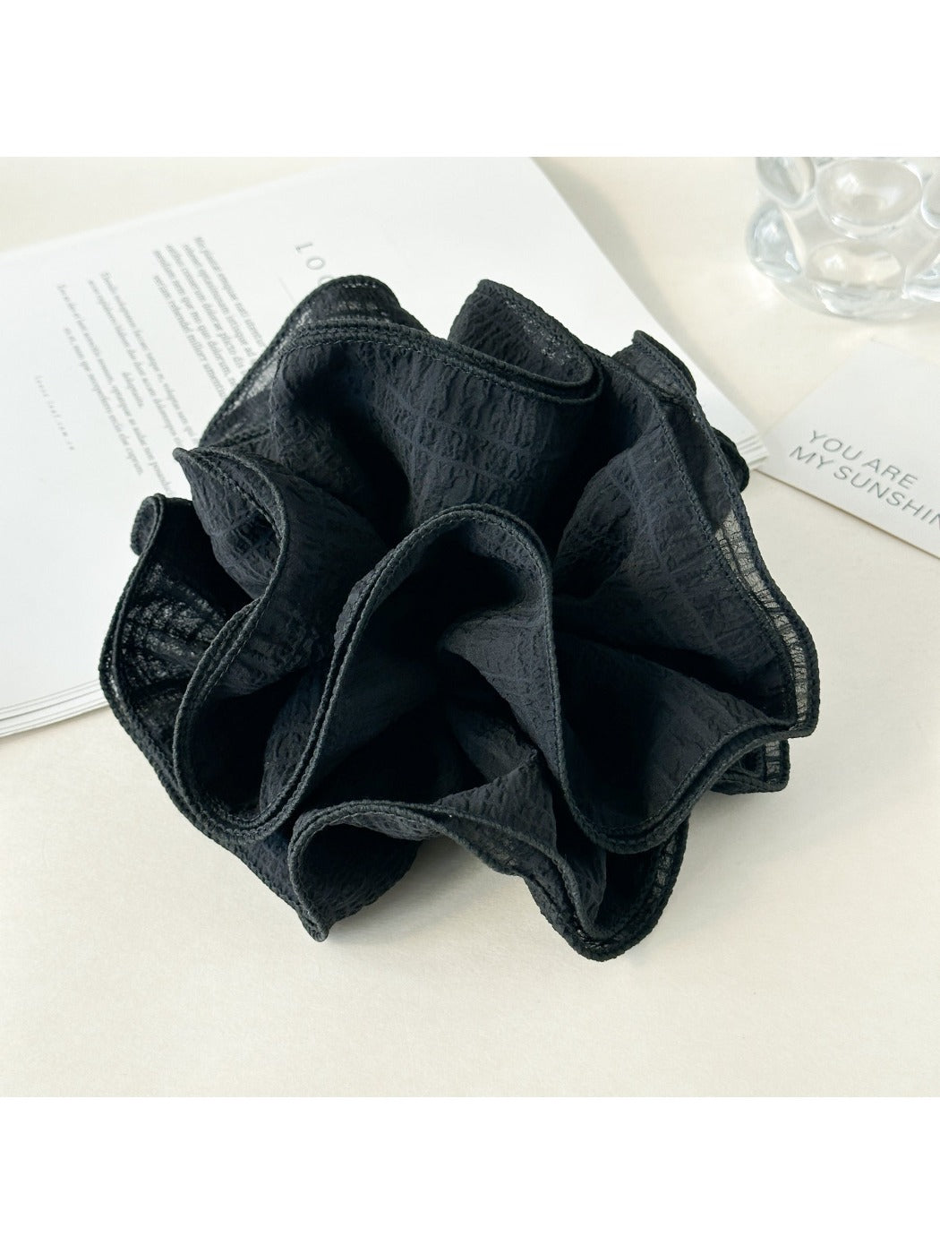 Gifty - Solid Color Ruffled Scrunchie
