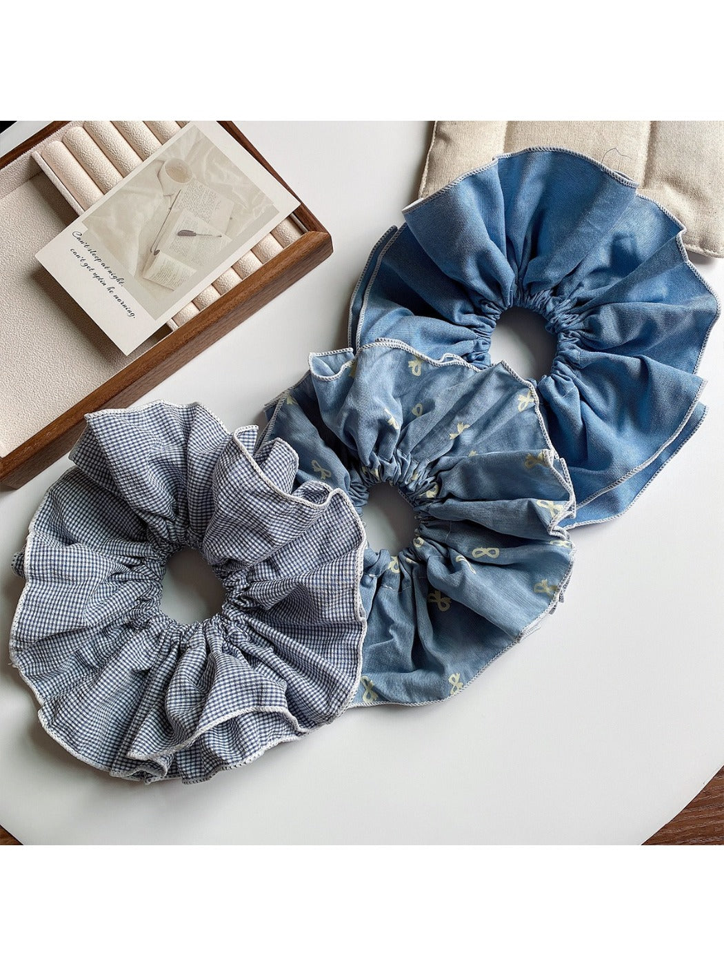 Gifty - Spring Sweet Double Layer Scrunchies