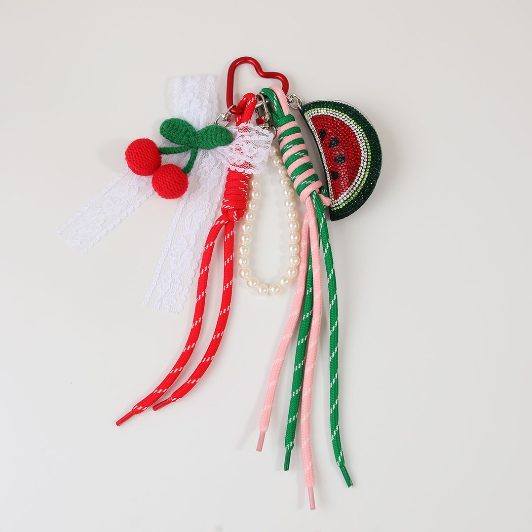 Keypus - Watermelon Tassel Bag Pendant Keychain