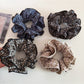 Gifty - Vintage Floral Ruffle Hair Scrunchie