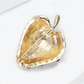 Brovia - Strawberry Rhinestone Accent Alloy Brooch