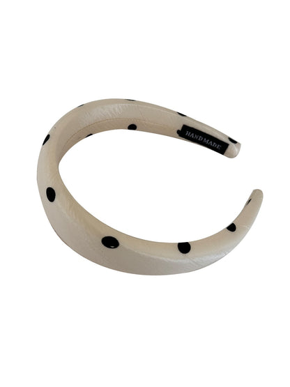 Gifty - Geometric Polka Dot Satin Finish Padded Headband