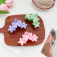 Side view of Beau Sweet Three Flower Hair Claw Clip highlighting clip mechanism