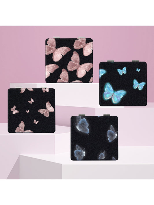 Mirroray - Simple Butterfly Design Folding Makeup Mirror