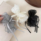Beau - Sparkle Tulle Ribbon Bow Banana Clip