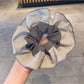 Gifty - Gingham Ruffled Voluminous Scrunchie