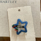 Beau - Blue Cherry Geometric Hair Clip