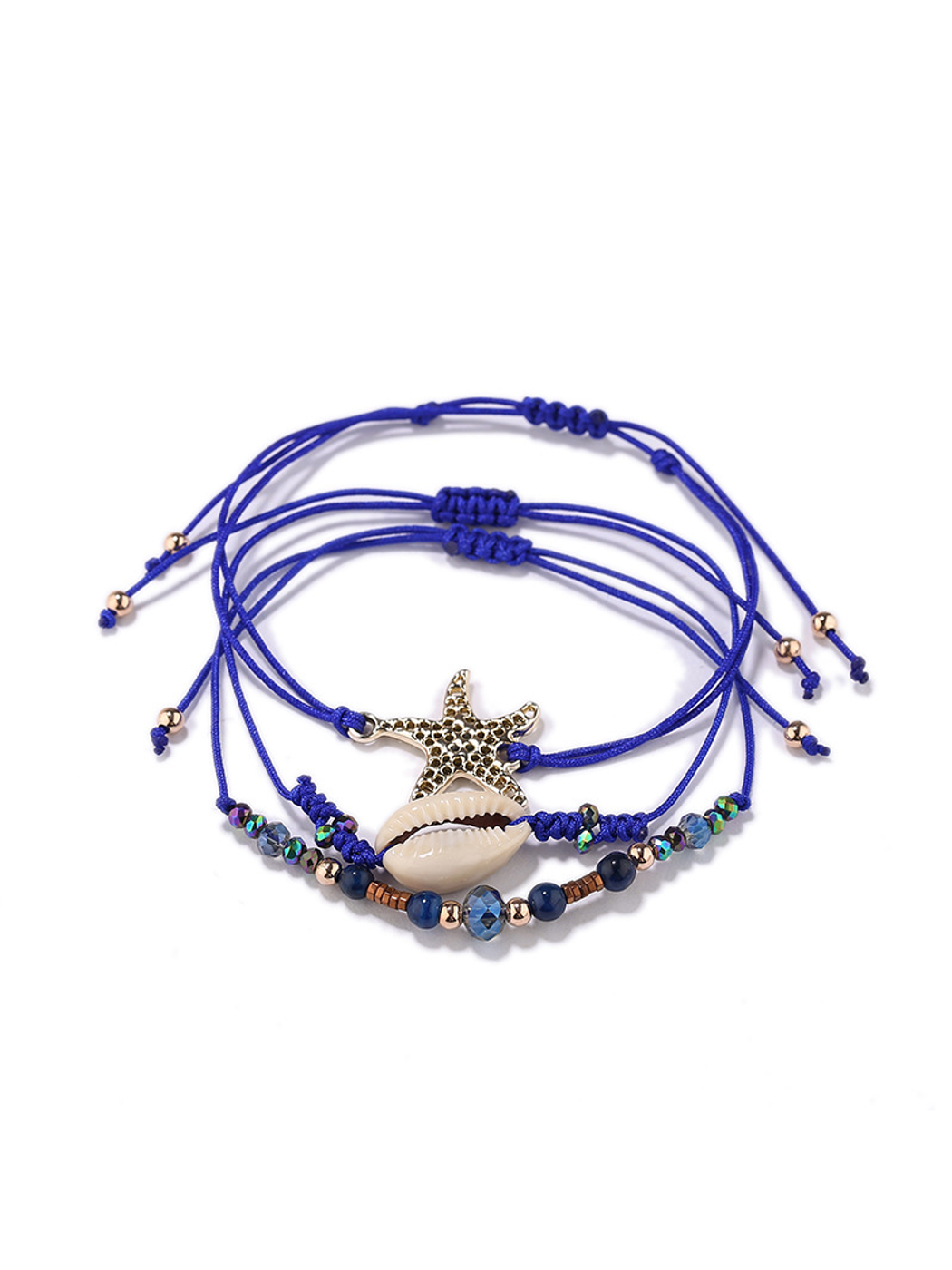 Lovra - Beaded Starfish Accent Bohemian Bracelet