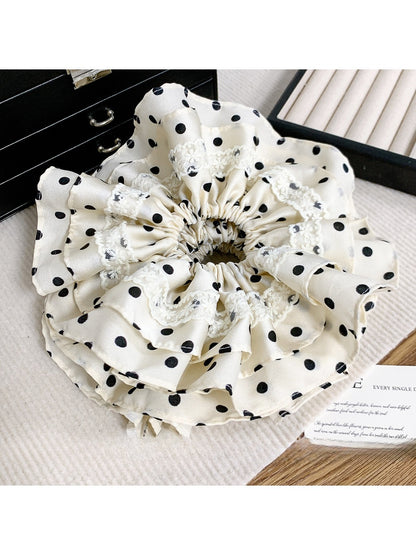 Gifty - Polka Dot Lace Hair Loop