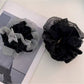 Gifty - Polka Dot Mesh Ruffle Trim Hair Scrunchie