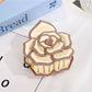 Beau - Rose Shape Plastic Floral Decorative Claw Clip