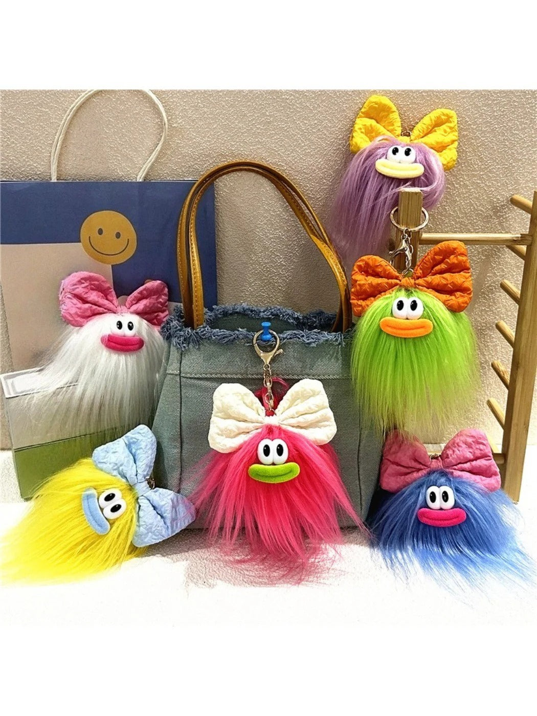 Keypus - Funny Bow Doll Bag Charm Keychain
