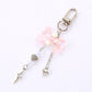 Keypus - Heart Shaped Star Pendant Bow Keychain