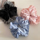 Gifty - Ruffled Edge Striped Satin Scrunchie