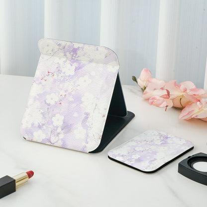 Mirroray - Floral Print Desktop Vanity Folding Makeup Mirror