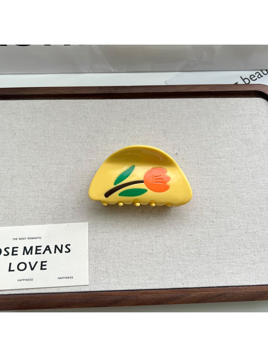 Beau - Cute Flower Shaped Acetate Hair Clip