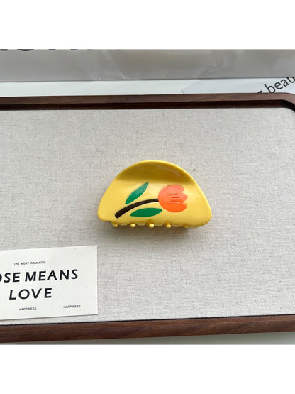 Beau - Cute Flower Shaped Acetate Hair Clip