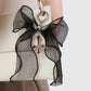 Keypus - Halloween Sheer Bow Cross Keychain