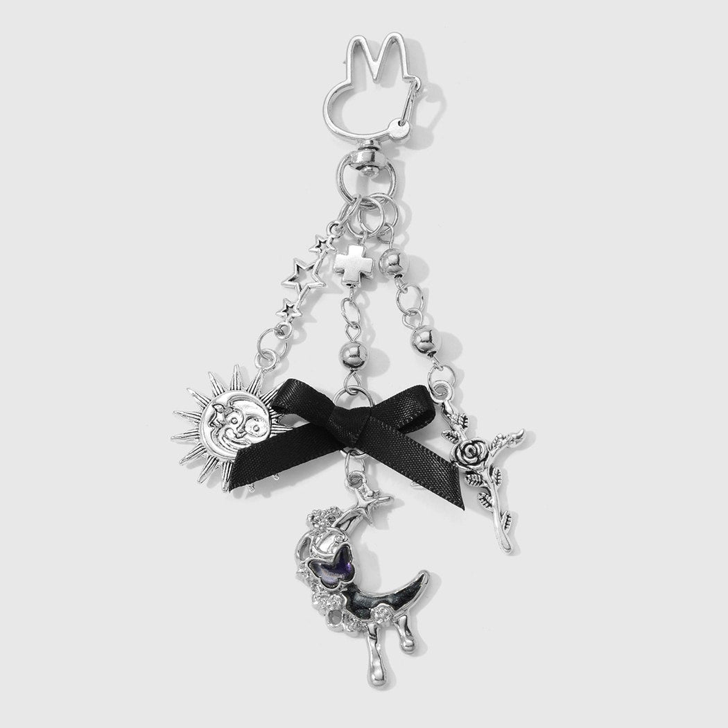 Keypus - Halloween Vintage Bat and Cross Keychain