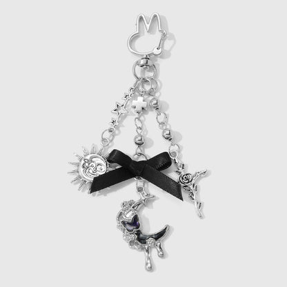 Keypus - Halloween Vintage Bat and Cross Keychain
