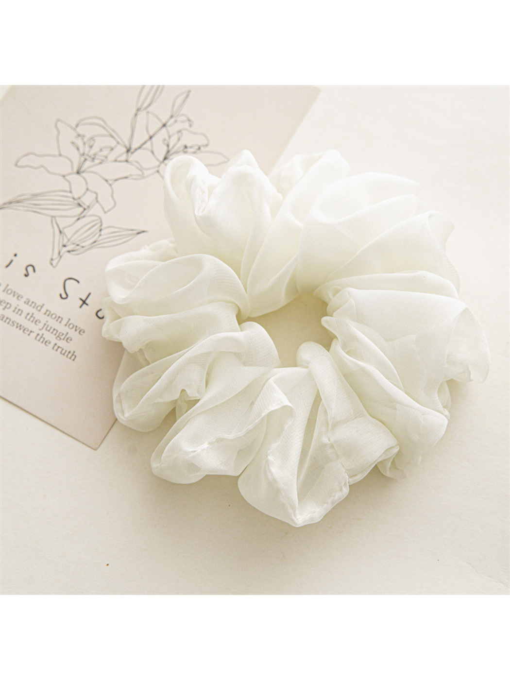 Gifty - Large Soft Chiffon Hair Scrunchie