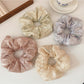 Gifty - Spring Hollow Embroidery Scrunchie Hair Tie