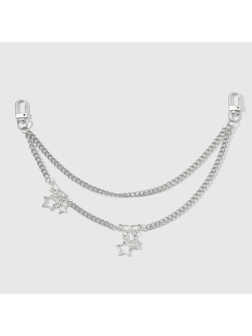 Keypus - Y2K Alloy Hollow Star Bag Charm Keychain