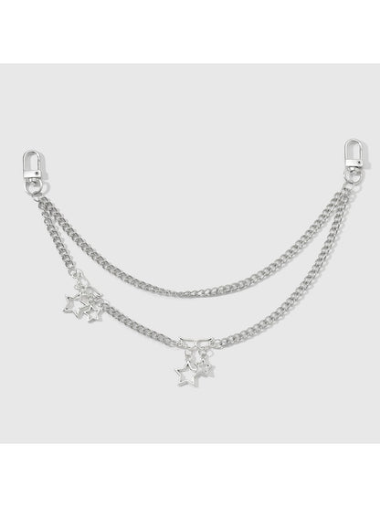 Keypus - Y2K Alloy Hollow Star Bag Charm Keychain