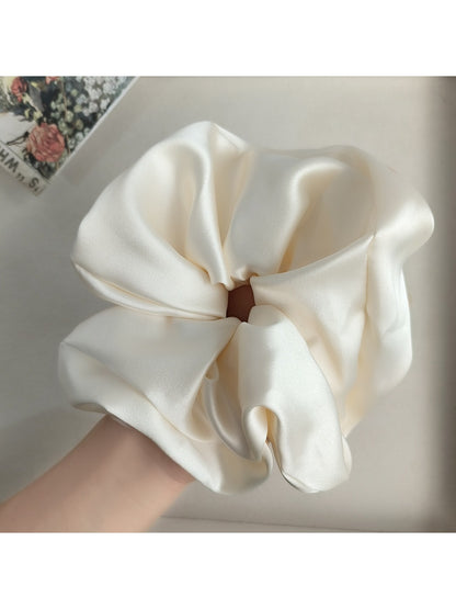Gifty - Elegant Solid Color Satin Scrunchie