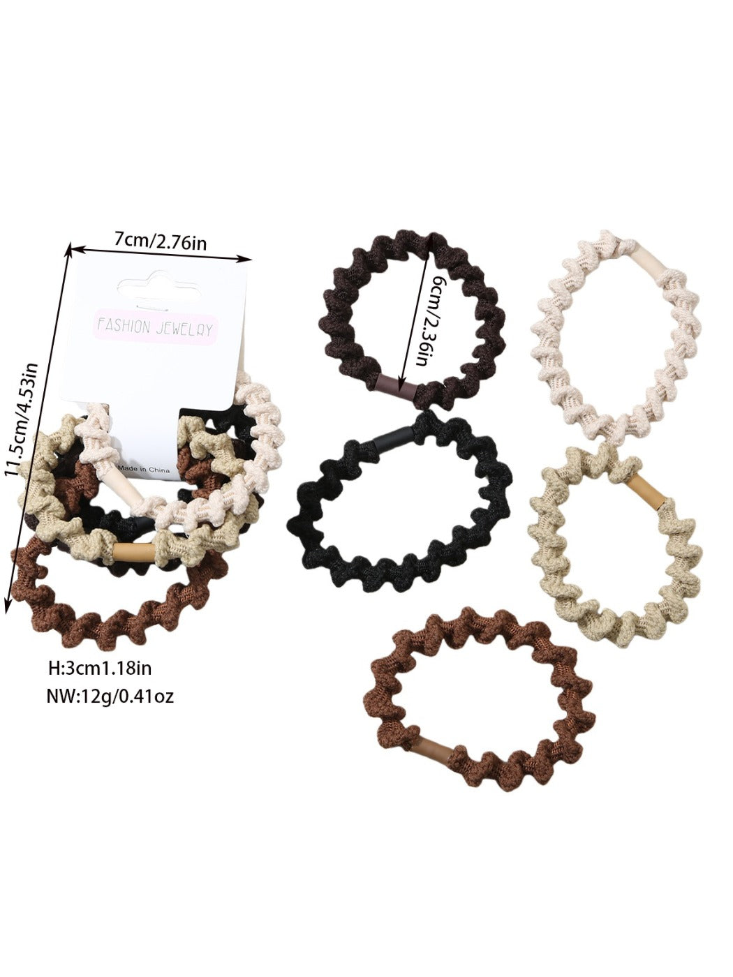 Gifty - Valentines Day Minimalist Hair Ties Set