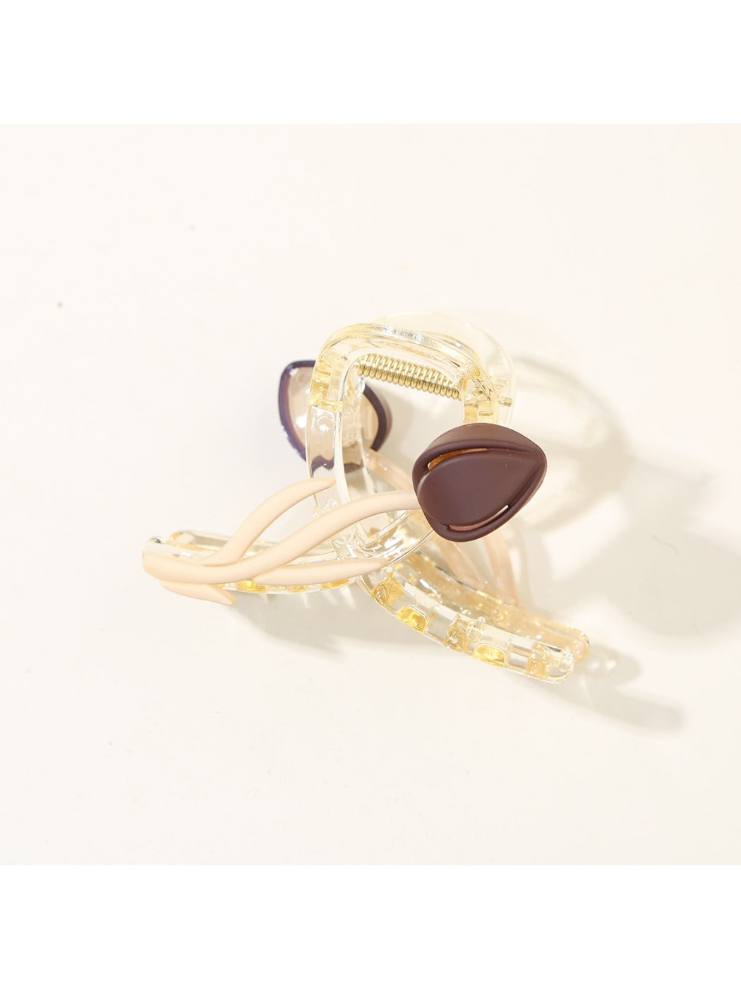 Beau - Crisscross Tulip Shaped Hair Claw Clip