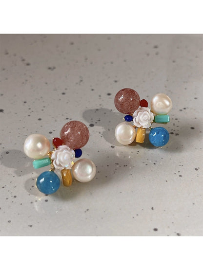 Earedge - Elegant Vintage Camellia Earrings