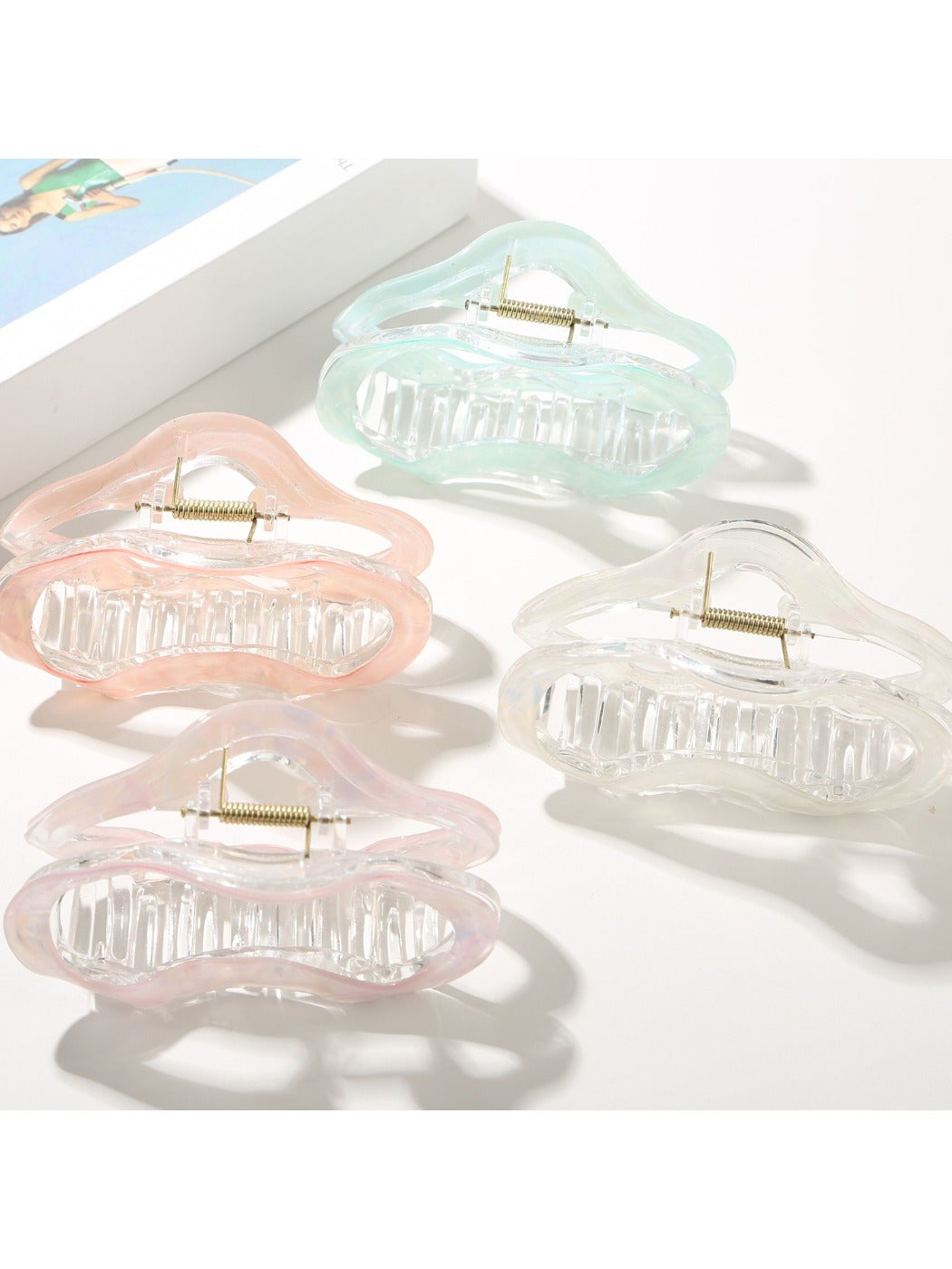 Close-up of Beau Pretty Cloud Shaped Hair Clip highlighting smooth edges