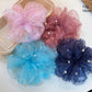 Gifty - Sweet Sheer Beaded Ruffle Scrunchie