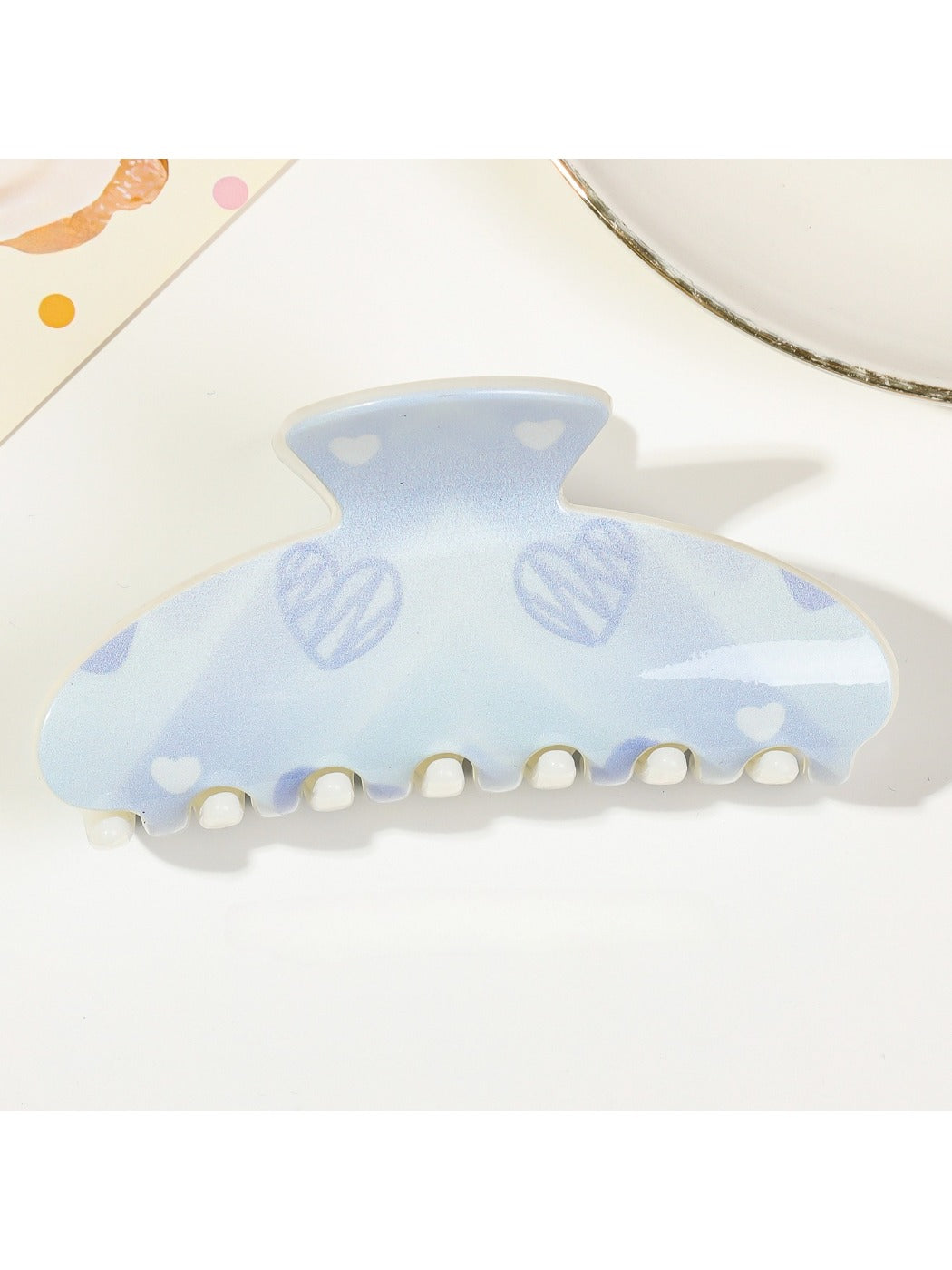 Beau - Rainbow Square Toothed Claw Clip