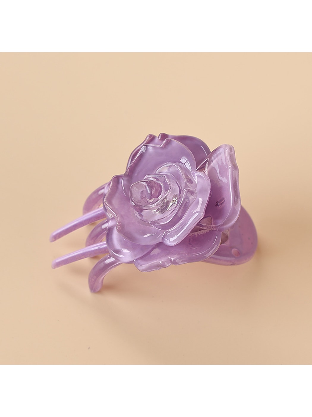 Beau - Rose Shape Plastic Hair Clip