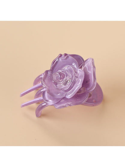 Beau - Rose Shape Plastic Hair Clip
