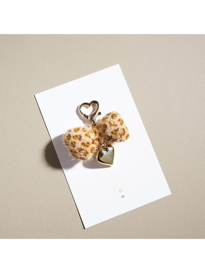 Keypus - Leopard Print Bow Keychain