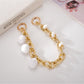 Keypus - Plush Pom Chain Detail Beaded Phone Charm