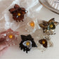 Beau - Sweet Floral Design Plastic Claw Clip