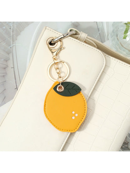 Keypus - Cute Faux Leather Fruit Key Ring Keychain