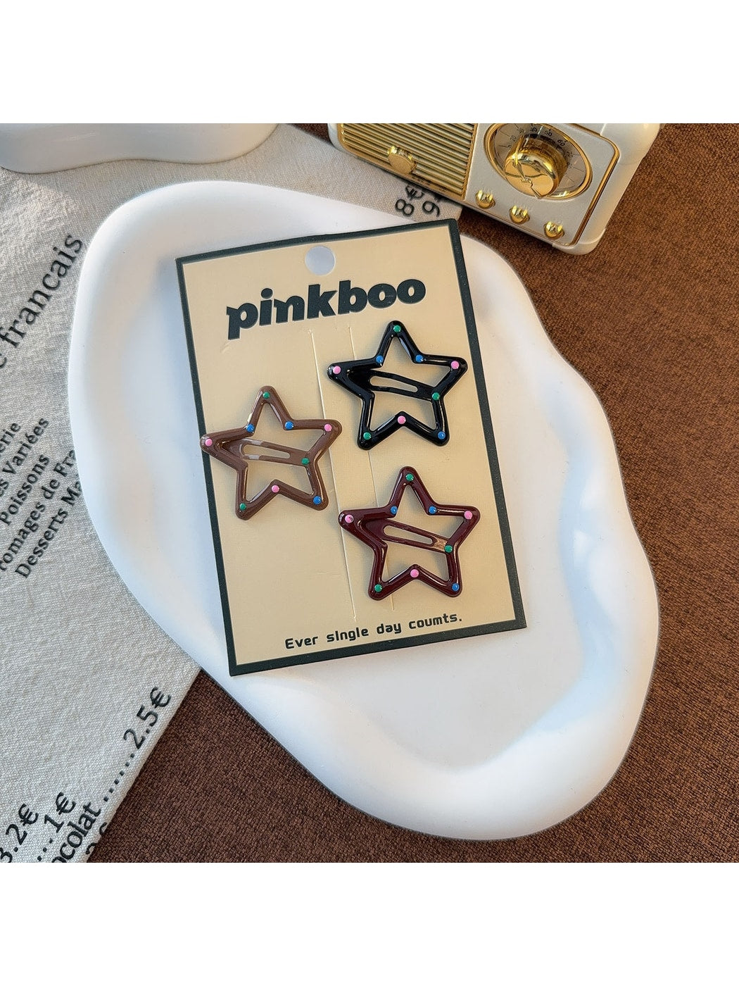 Beau - Sweet Style Star Snap Alloy Hair Clip