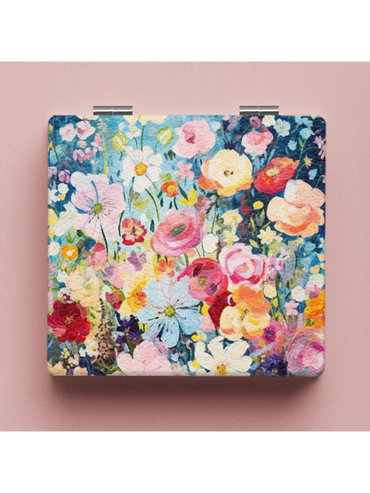 Mirroray - Elegant Floral Pattern Makeup Mirror