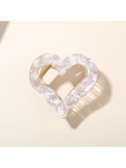 Beau - Vintage Heart Shaped Claw Clip
