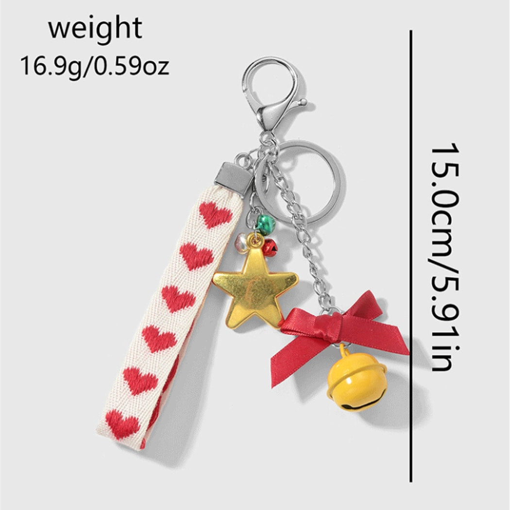 Keypus - Christmas Candy and Star Design Keychain