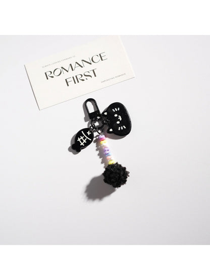 Keypus - Beaded Kitten Shaped Keychain